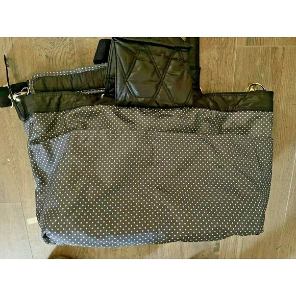 Mammy Roo Diaper Handbag Crossbody Shoulder Bag Black Many Pockets - Picture 16 of 16